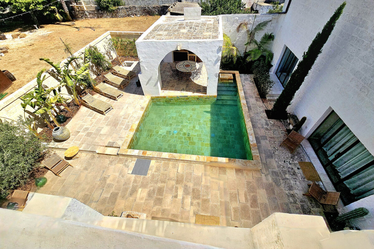 Masseria Fontana - Exterior - Terrace Pool Alfresco Dining