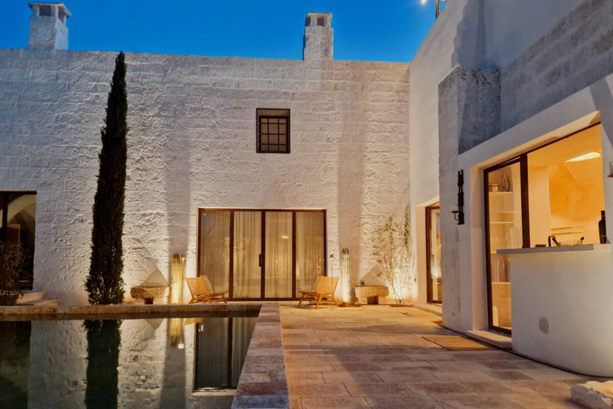 Masseria Fontana - Exterior - Terrace Pool Alfresco Dining