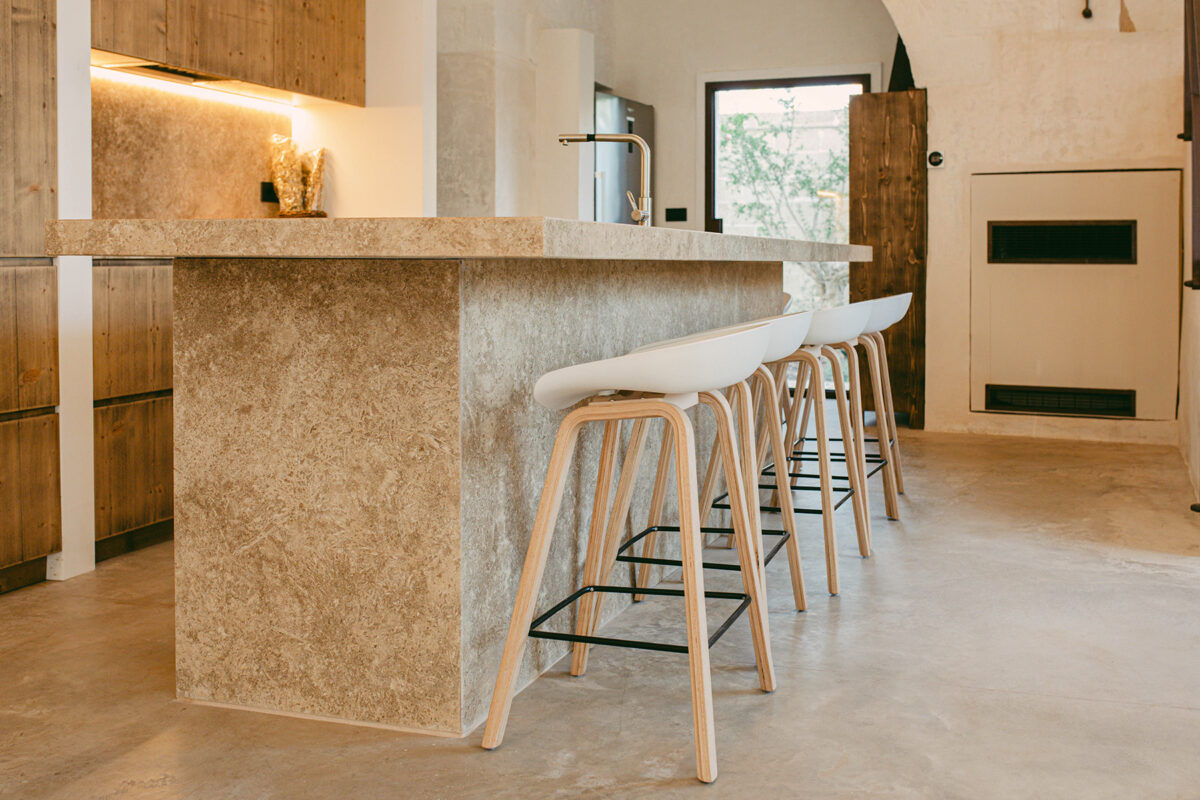 Masseria Fontana - Living Room Dining Area Kitchen