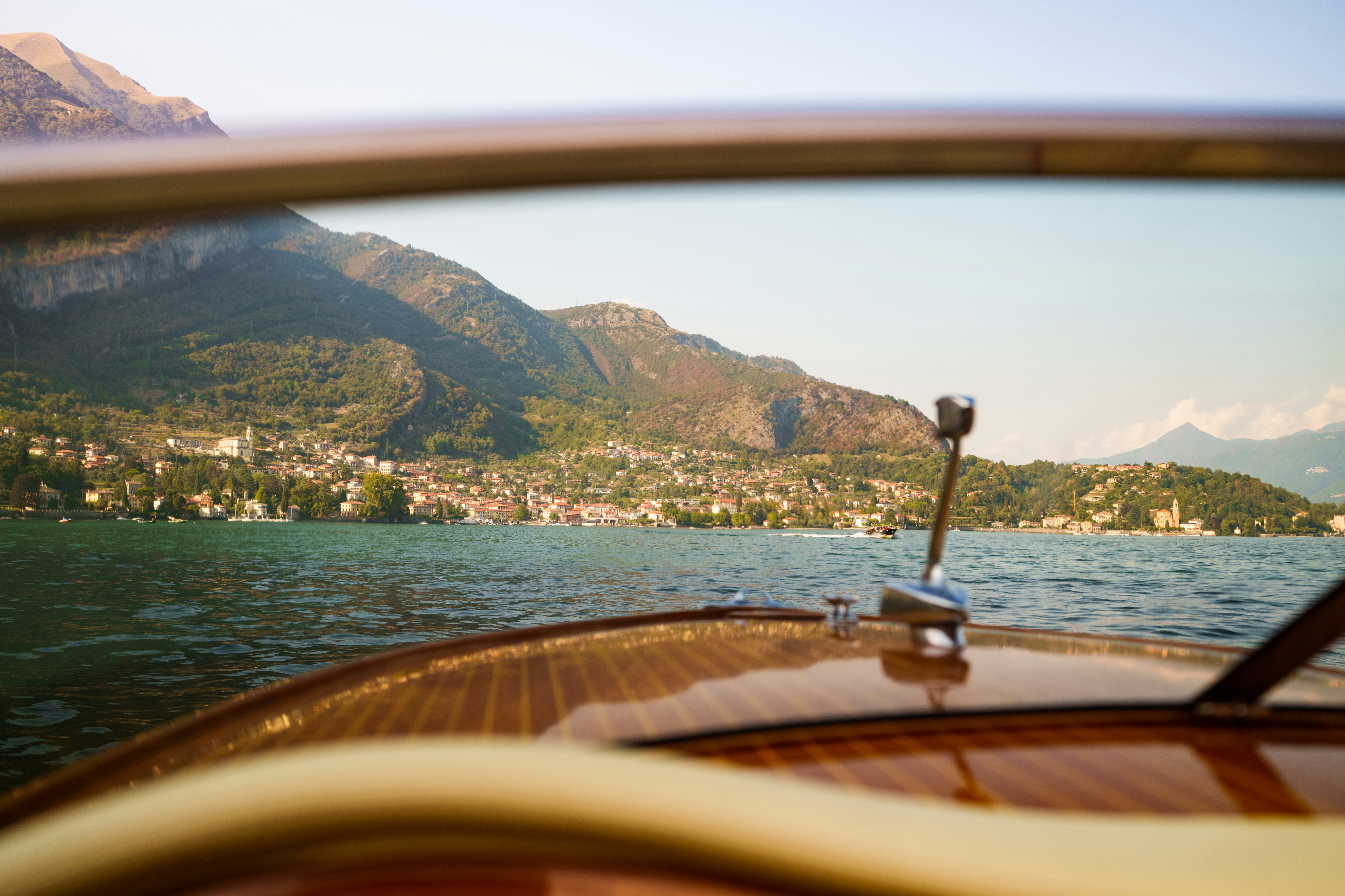 lake como by riva boat