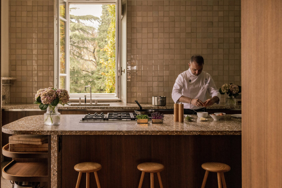 Villa Peduzzi Lake Como - Chef in Kitchen