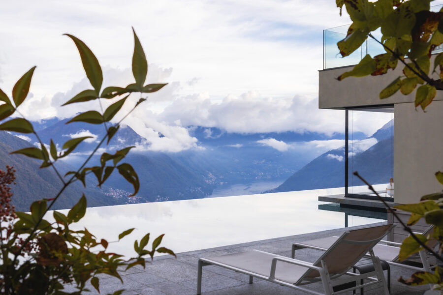 Villa Peduzzi Lake Como - Pool Exterior View