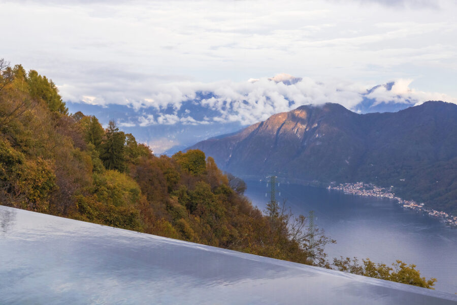 Villa Peduzzi Lake Como - Pool Exterior View