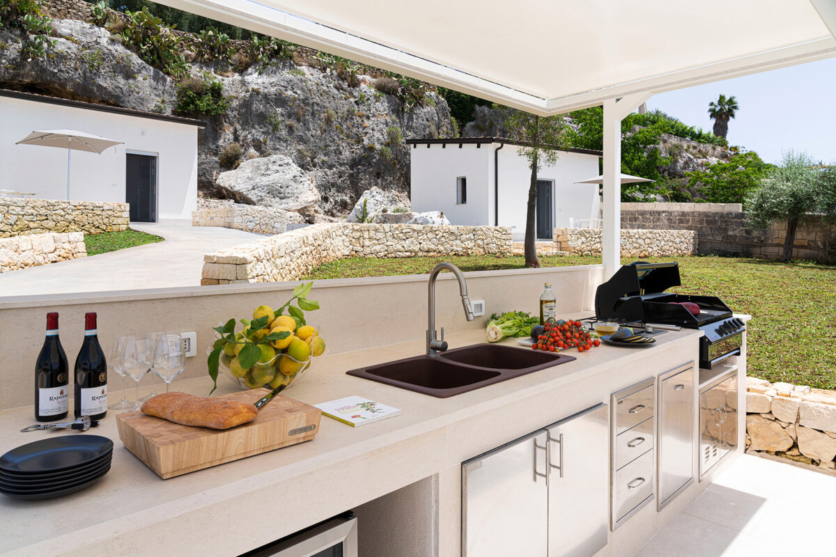 Villa Capo Murro - Outdoor Kitchen - Garden