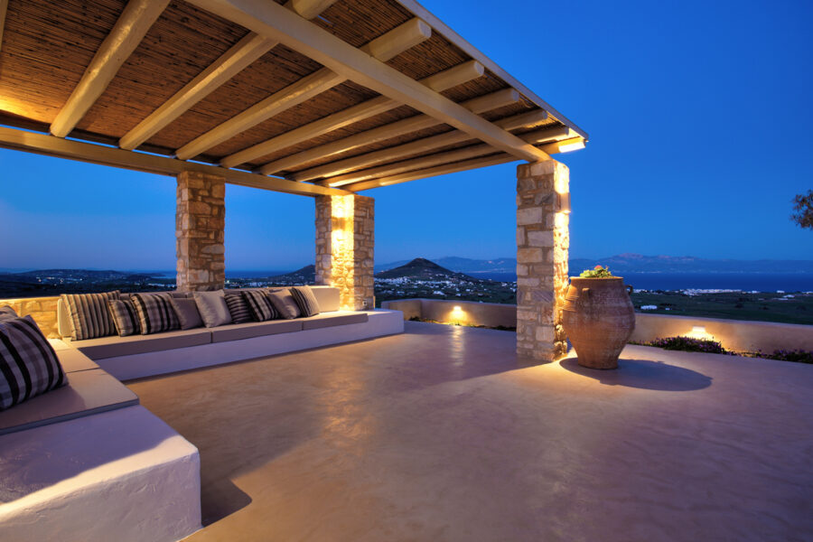 Marpissa Estate - Exterior Sitting Area at Night