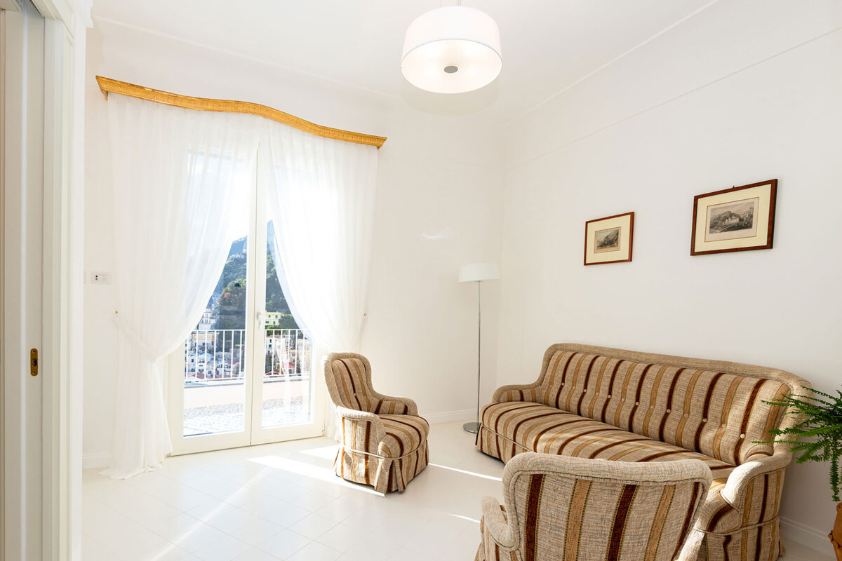 Villa Prefetturi Amalfi - Double Bedroom Living Room