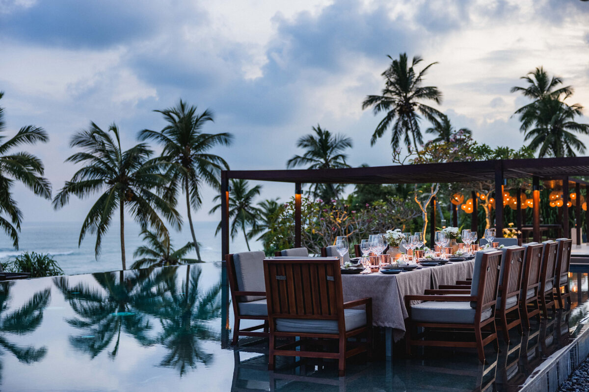 Villa Monara and Divia - Dining - Barefoot Pool Dinner
