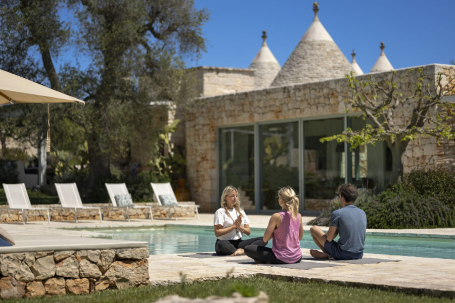 Ostuni Art - Poolside Yoga
