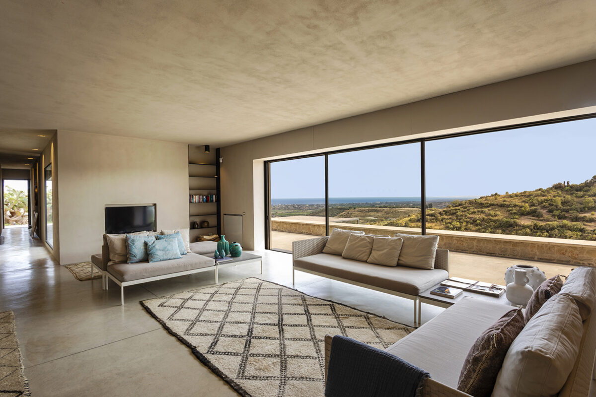 Villa Panorama in Noto - Living Room